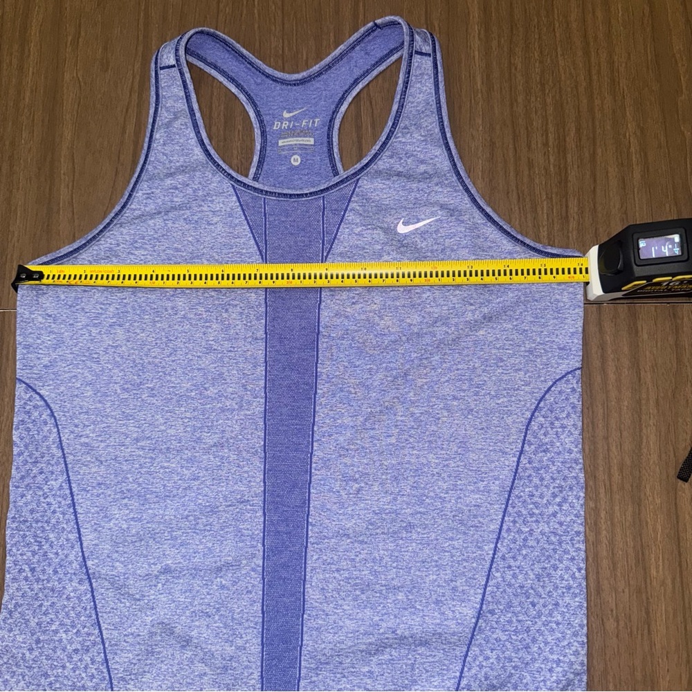 Nike DRI-FIT Women’s M Running Tank Top Blue Reflective Details‎ Workout Gym - Picture 5 of 6